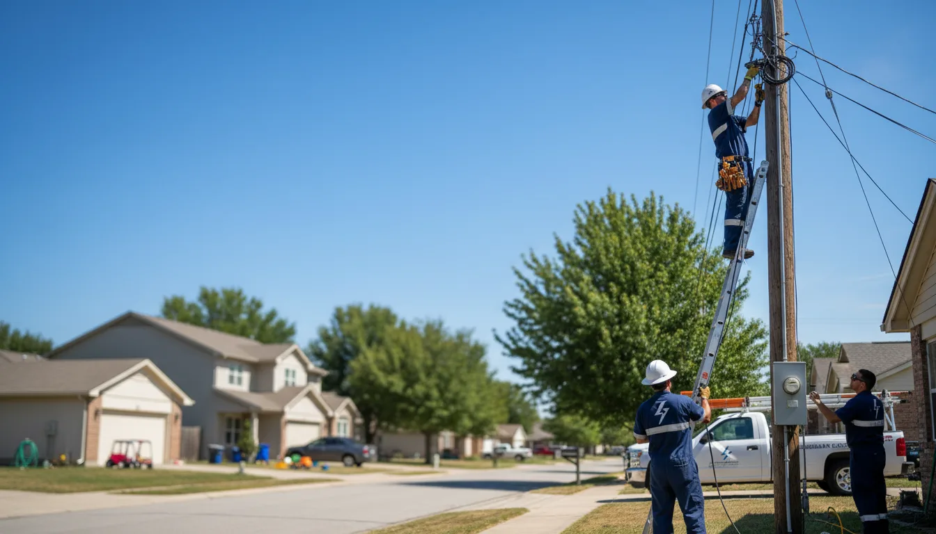Residential electrician providing installation services in Bryan, OH
